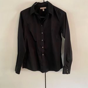 Banana Republic Non-Iron Fitted Shirt - Black size 10